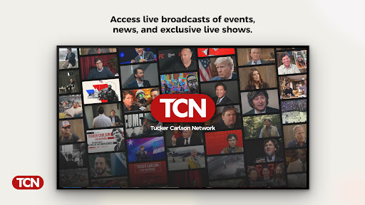Captura de pantalla de Tucker Carlson Network