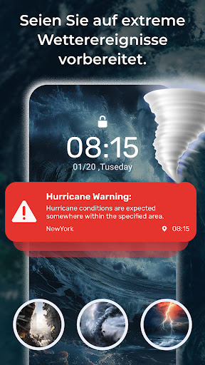 Tägliche Wettervorhersagen Screenshot