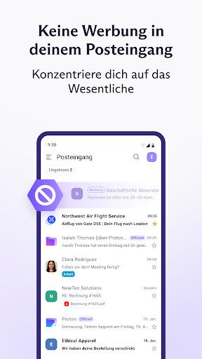 Proton Mail: sichere E-Mails Screenshot