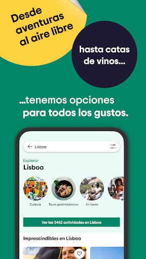 Captura de pantalla de Viator: Tours y actividades