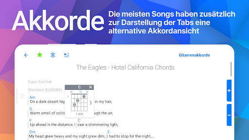 Songsterr Gitarren Tabs/Akkor. Screenshot