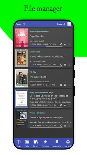 Captura de pantalla de Librera PRO: Lector de libros