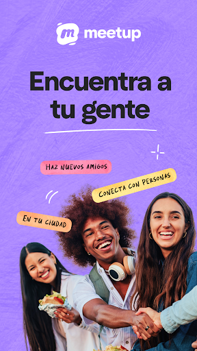 Captura de pantalla de Meetup: eventos locales