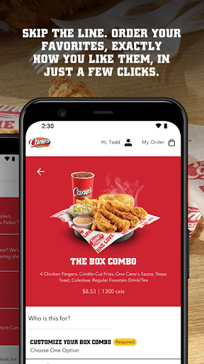 Captura de pantalla de Raising Cane's Chicken Fingers