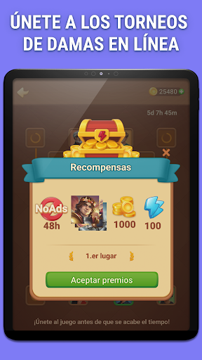Captura de pantalla de Damas en línea