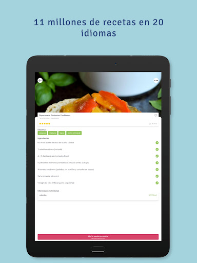 Captura de pantalla de SuperCook Generador de Recetas