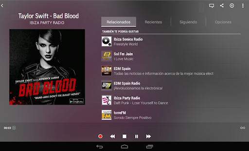 Captura de pantalla de TuneIn Radio Pro