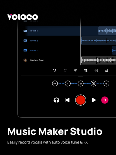 Voloco: Auto Vocal Tune Studio screenshot