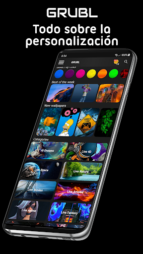 Captura de pantalla de GRUBL Fondos de pantalla vivos