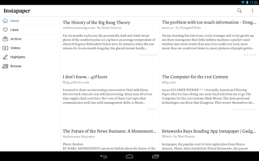 Instapaper screenshot