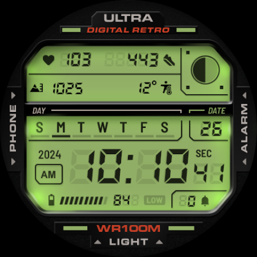 Captura de pantalla de ULTRA Digital Retro watch face