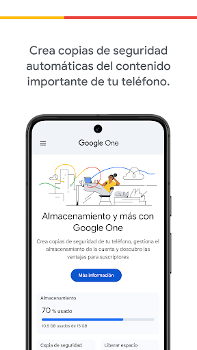 Captura de pantalla de Google One