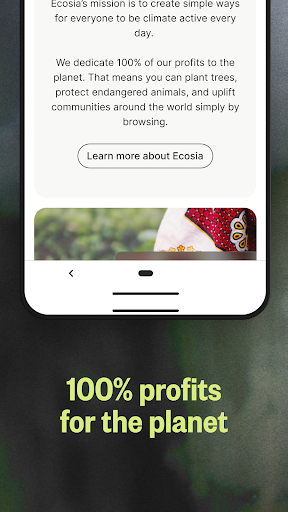 Ecosia: Search to plant trees screenshot