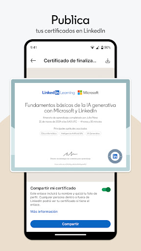 Captura de pantalla de LinkedIn Learning