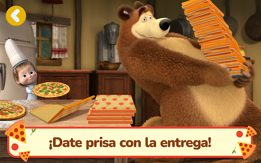 Captura de pantalla de Masha y el Oso Juegos de Pizza