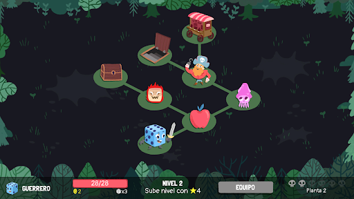 Captura de pantalla de Dicey Dungeons