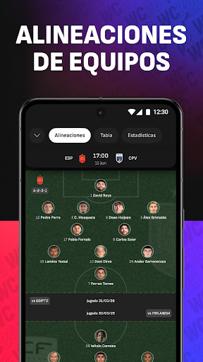 Captura de pantalla de LiveScore Resultados de fútbol