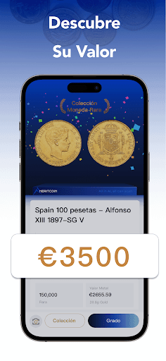 Captura de pantalla de HeritCoin: Identificación IA