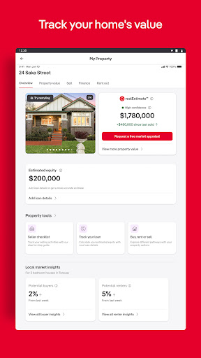 Captura de pantalla de realestate.com.au - Property