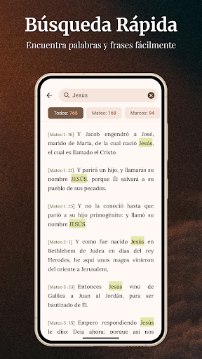 Captura de pantalla de Biblia KJV - Reina Valera