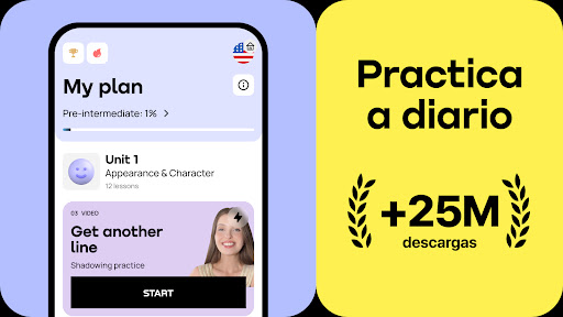Captura de pantalla de Promova: Aprende inglés online