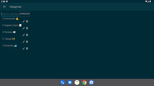 Captura de pantalla de Bloc de notas - notas simples