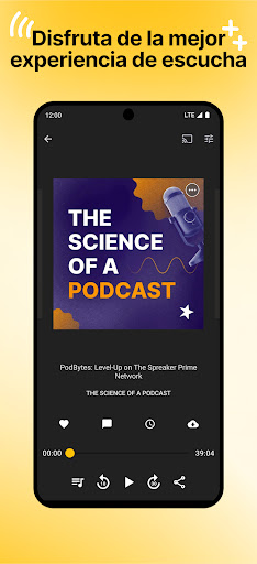 Captura de pantalla de Spreaker Podcasts