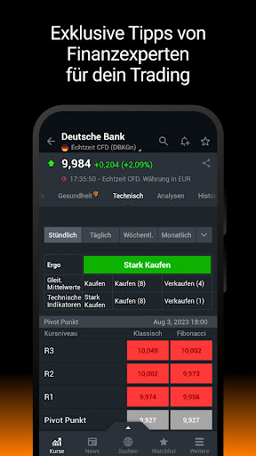 Investing.com: Aktien & Börse Screenshot