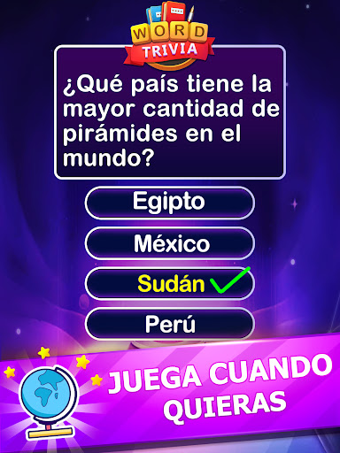 Captura de pantalla de Word Trivia Juego de palabras