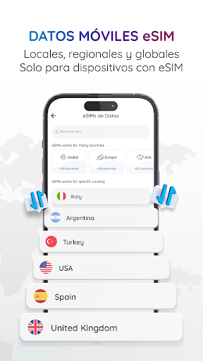 Captura de pantalla de Número eSIM: Números y datos