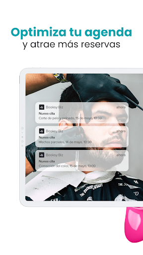 Captura de pantalla de Booksy Biz: para negocios