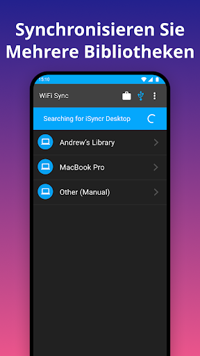iSyncr: iTunes auf Android Screenshot