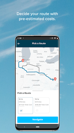 Captura de pantalla de FourKites CarrierLink App
