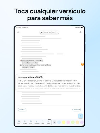 Captura de pantalla de Biblia para la Vida