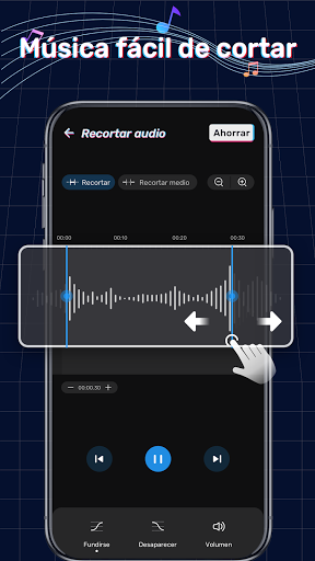 Captura de pantalla de Cortador de música