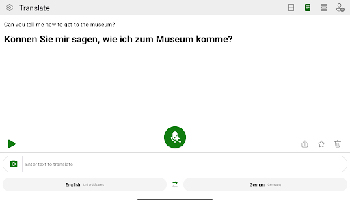 Captura de pantalla de Microsoft Traductor
