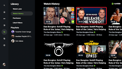 Captura de pantalla de Rumble: Stream & Watch Videos