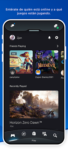 Captura de pantalla de PlayStation App