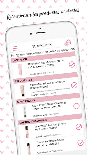 Captura de pantalla de Mary Kay® Analizador de piel