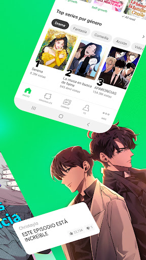 Captura de pantalla de WEBTOON