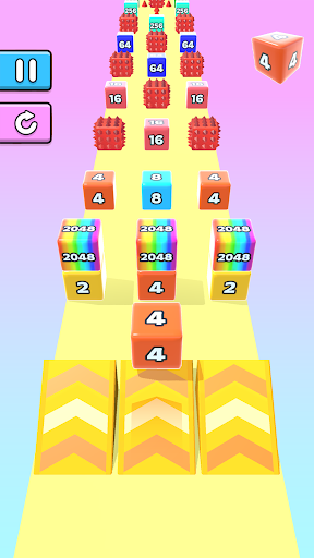 Captura de pantalla de Jelly Run 2048