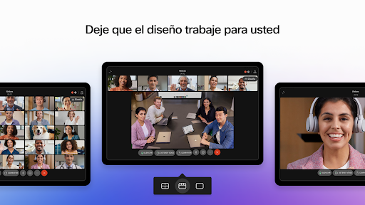 Captura de pantalla de Webex