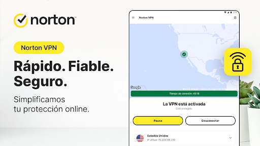 Captura de pantalla de Norton VPN: Secure Wi-Fi Proxy