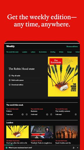 Captura de pantalla de The Economist - World News