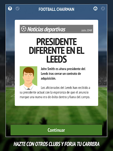 Captura de pantalla de Football Chairman Pro