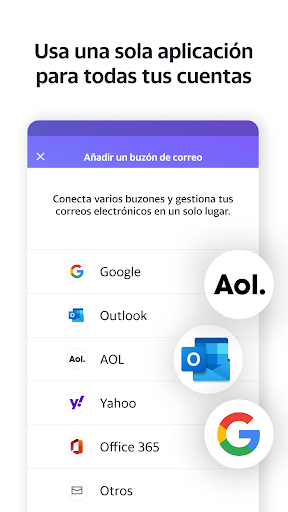 Captura de pantalla de Yahoo Mail – Organízate