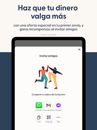 Captura de pantalla de Envía dinero con Remitly