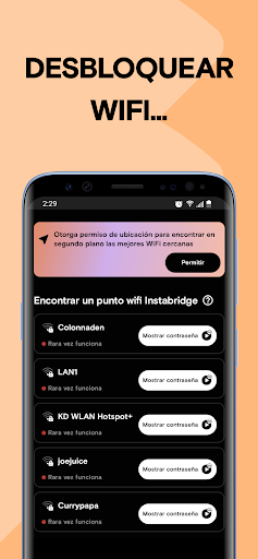 Captura de pantalla de WiFi Password Map Instabridge