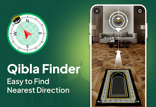 Captura de pantalla de Qibla Brújula: qibla dirección