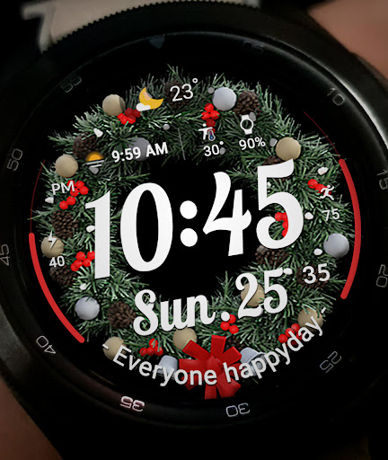 Captura de pantalla de ACRO Happy Christmas Watchface